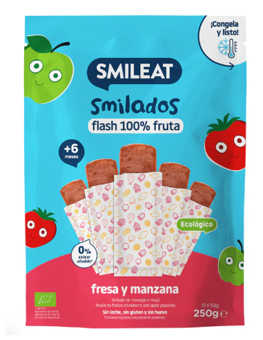 SMILEAT SMILADOS FLASH FRESA Y MANZANA 5 UNIDADES Inicio y  - 