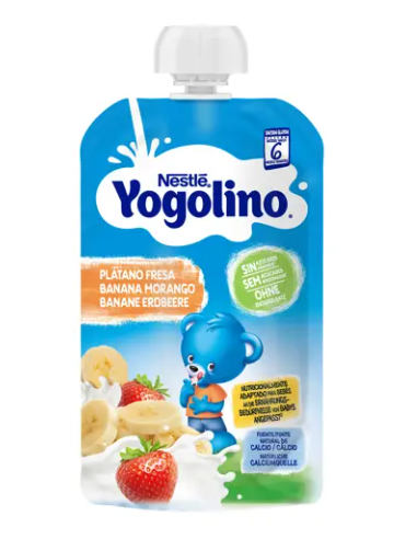 NESTLE YOGOLINO PLATANO-FRESA 100 G Pouchs y Alimentacion del bebe - NESTLE ESPAÑA