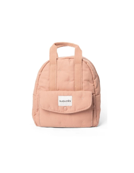 SUAVINEX MOCHILA INFANTIL TEXTIL ROSA LISO Bebé y mamá y Inicio - SUAVINEX