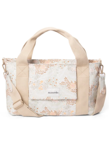 SUAVINEX BOLSO PASEO PANERA POETRY PRINT BEIGE Bebé y mamá y Inicio - SUAVINEX