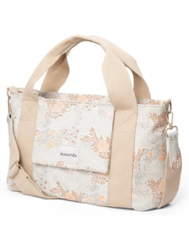 SUAVINEX BOLSO PASEO PANERA POETRY PRINT BEIGE Bebé y mamá y Inicio - SUAVINEX