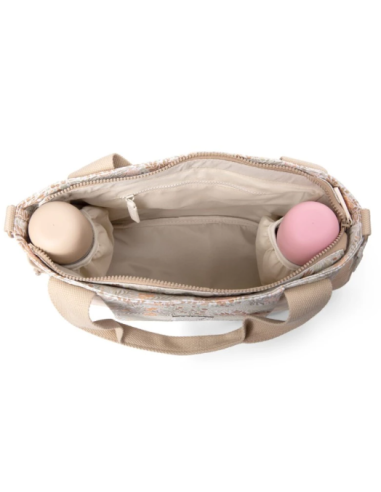 SUAVINEX BOLSO PASEO PANERA POETRY PRINT BEIGE Bebé y mamá y Inicio - SUAVINEX