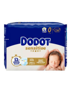 DODOT SENSITIVE RECIEN NACIDO T-0 24 UNIDADES Bebé y mamá y Inicio - DODOT