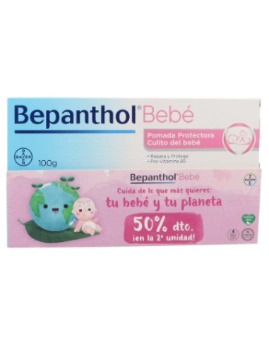 BEPANTHOL BEBE POMADA PROTECTORA DUPLO 100G + 100G Inicio y  - 