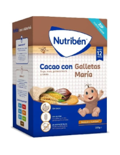 NUTRIBEN CACAO CON GALLETAS MARIA 500 G Bebé y mamá y Inicio - NUTRIBEN
