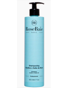 ROSE BAIE CHAMPU KERATIN ACEITE DE RICINO 500 ML Champus y Higiene Capilar - ROSE BAIE PARIS