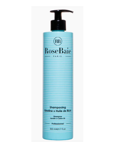 ROSE BAIE CHAMPU KERATIN ACEITE DE RICINO 500 ML Champus y Higiene Capilar - ROSE BAIE PARIS