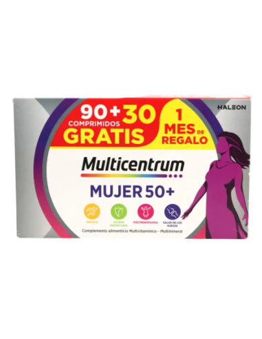 MULTICENTRUM MUJER 50+ 90 COMPRIMIDOS + 30 COMPRIMIDOS Inicio y  - 