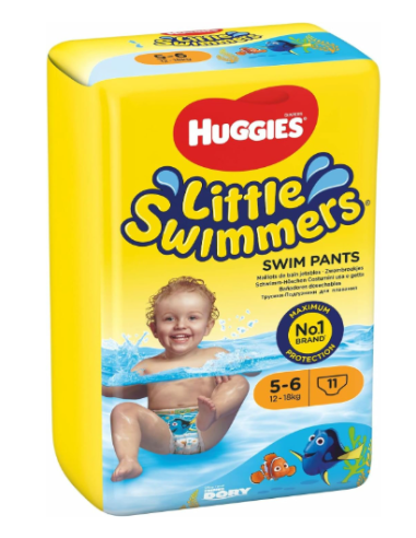 HUGGIES PANTS LITTLE SWIMMERS T5-6 12-18KG 11 UNIDADES Inicio y  - 