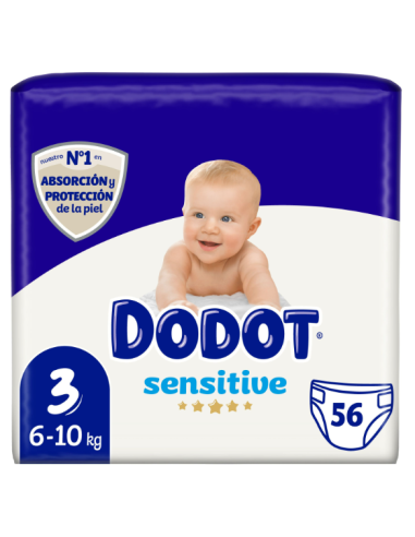 DODOT SENSITIVE TALLA 3 56 UNIDADES Inicio y  - DODOT