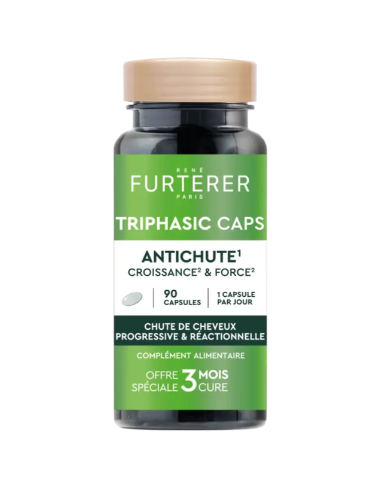 RENE FURTERER TRIPHASIC ANTICAIDA 90 CAPSULAS Tratamiento capilar y Anticaida - RENE FURTERER