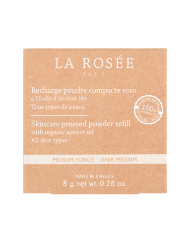 LA ROSEE POLVO COMPACTO MEDIO OSCURO RECARGA 8G