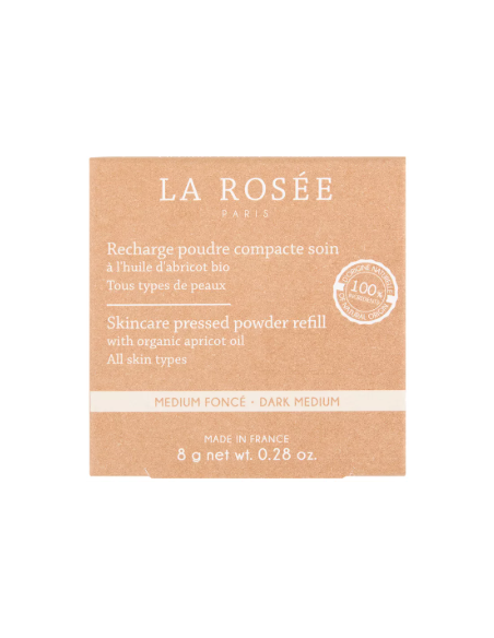 LA ROSEE POLVO COMPACTO MEDIO OSCURO RECARGA 8G