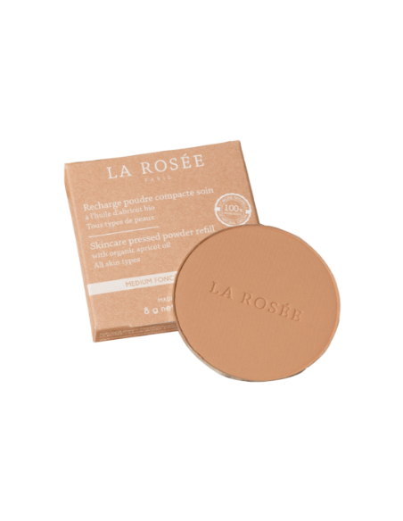 LA ROSEE POLVO COMPACTO MEDIO OSCURO RECARGA 8G