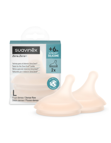 SUAVINEX ZERO ZERO TETINA SILICONA FLUJO DENSO...