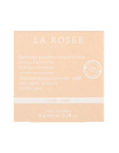 LA ROSEE POLVO COMPACTO CLARO RECARGA 8G