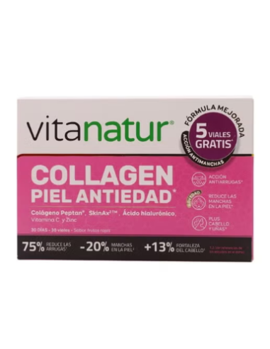 VITANATUR COLLAGEN PIEL 30 VIALES 25 ML