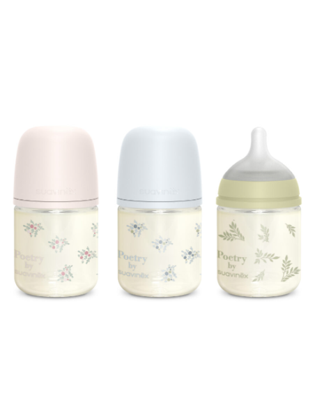 SUAVINEX BIBERON VIDRIO TETINA SILICONA 0M 120ML