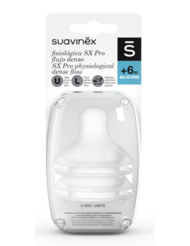 SUAVINEX TETINA FISIOLOGICA SX PRO SILICONA +6M...