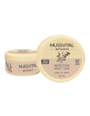 MUSSVITAL BOTANICS CREMA DE MANOS AVENA Y UREA...