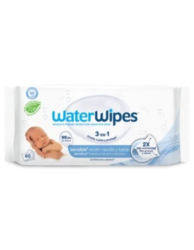 WATERWIPES BEBE 60 TOALLITAS