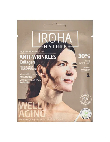 IROHA NATURE MASCARILLA CARA Y CUELLO 1 UNIDAD