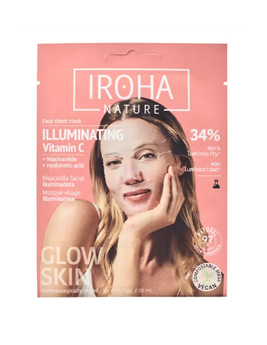 IROHA NATURE MASCARILLA FACIAL ILUMINADOR 1UNIDAD