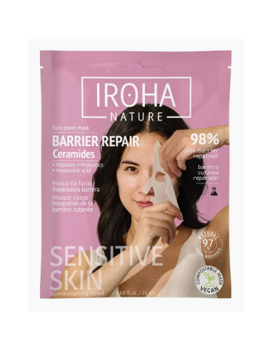 IROHA NATURE MASCARILLA FACIAL REPARADORA 1 UNIDAD