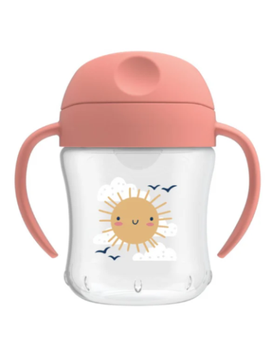 DR BROWNS VASO TRANSICION SUAVE ROSA 180ML