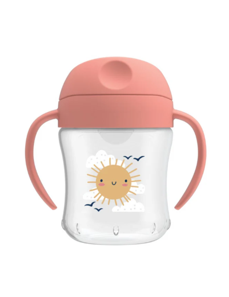 DR BROWNS VASO TRANSICION SUAVE ROSA 180ML