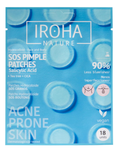 IROHA NATURE PARCHES SOS GRANOS 18 UNIDADES