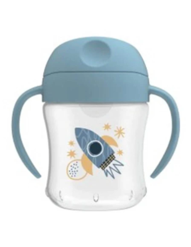 DR BROWNS VASO TRANSICION SUAVE AZUL 180ML