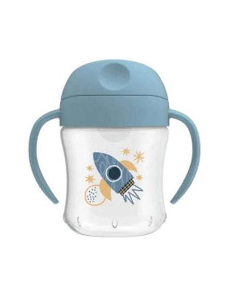 DR BROWNS VASO TRANSICION SUAVE AZUL 180ML