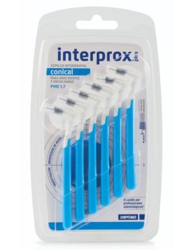 INTERPROX PLUS CONICO 1,7 6 UNIDADES