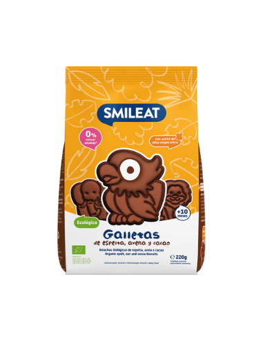 SMILEAT GALLETAS DE ESPELTA AVENA Y CACAO ECO 1...