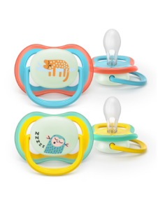 AVENT ULTRA AIR NOCTURNO CHUPETE +18M 2 UNIDADES NIÑO