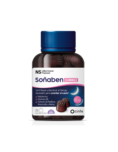 NS SOÑABEN GUMMIES 30 CARAMELOS DE GOMA SABOR MORA