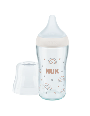 NUK PERFECT MATCH BIBERON SILICONA GLASS 3M+ 230ML