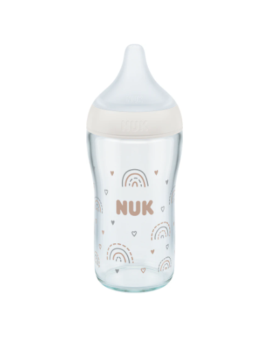 NUK PERFECT MATCH BIBERON SILICONA GLASS 3M+ 230ML