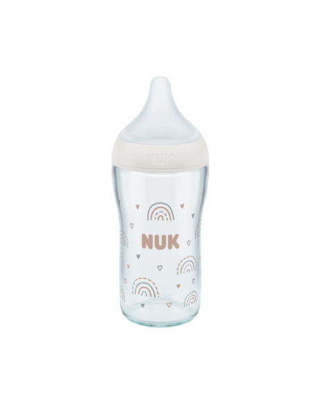 NUK PERFECT MATCH BIBERON SILICONA GLASS 3M+ 230ML