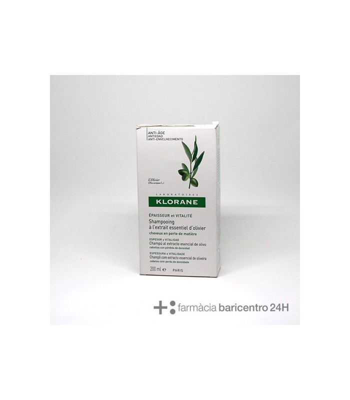 KLORANE CHAMPU AL EXTTO ESENCIAL DE OLIVO 200 ML Champus y Higiene Capilar