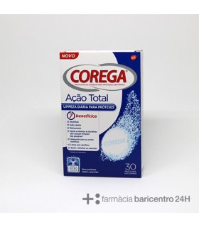 COREGA ACCION TOTAL LIMPIEZA DIARIA 30 TABLETAS Fijacion y protesis y Higiene Bucal