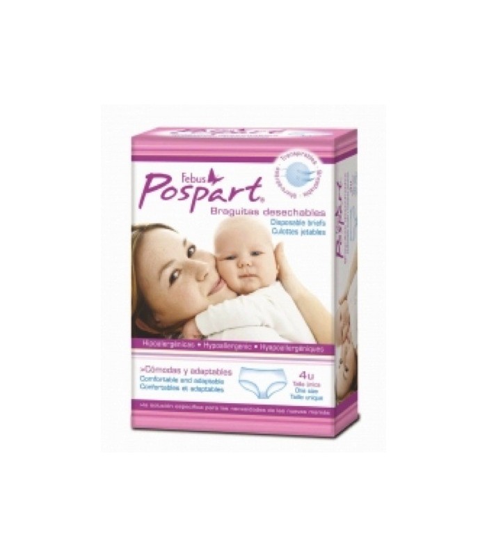 FEBUS BRAGUITAS POST-PARTO DESECHABLES Higiene intima y Embarazo y post parto