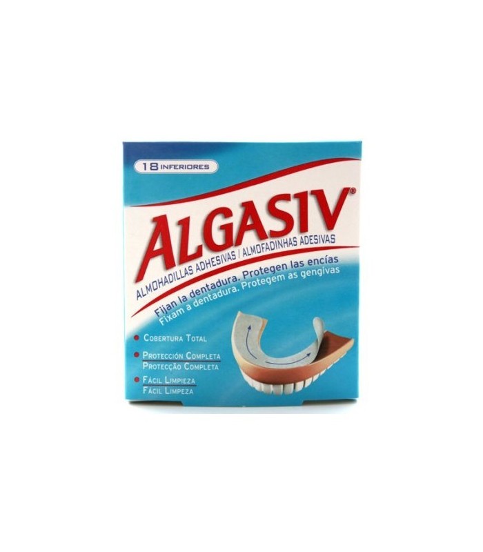 ALGASIV DENTADURA INFERIOR 18 UNIDADES Fijacion y protesis y Higiene Bucal