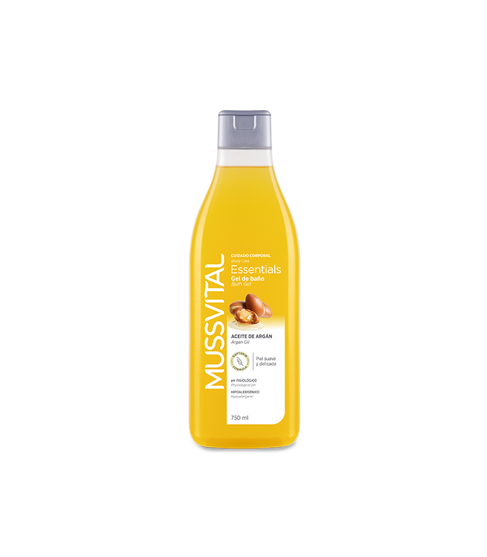 MUSSVITAL GEL DE BAÑO ACEITE DE ARGAN 750 ML Geles y jabones de baño y Higiene Corporal