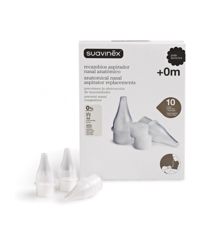 SUAVINEX RECAMBIOS ASPIRADOR NASAL 10 UNIDADES- Higiene nasal y Cuidado del bebe