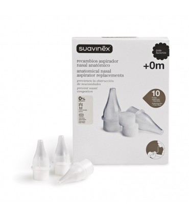 SUAVINEX RECAMBIOS ASPIRADOR NASAL 10 UNIDADES- Higiene nasal y Cuidado del bebe