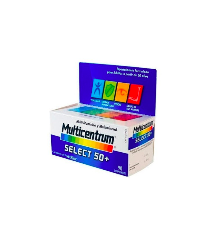 MULTICENTRUM SELECT 50+ 90 COMPRIMIDOS Multivitaminicos y Complen Alimentarios y vitamin