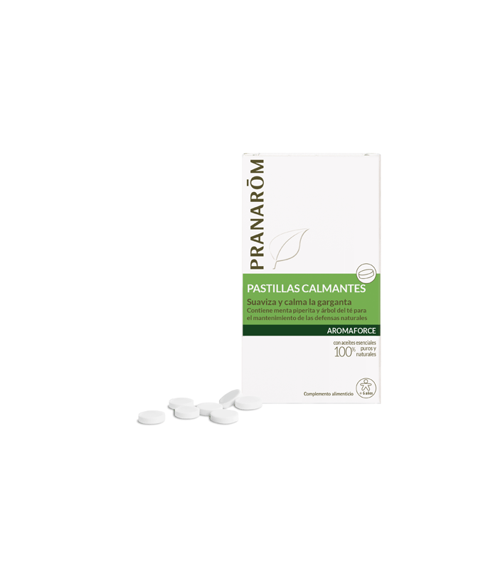 PRANAROM AROMAFORCE PASTILLAS CALMANTE 21 COMPRIMIDOS Garganta y Cuidado Respiratorio