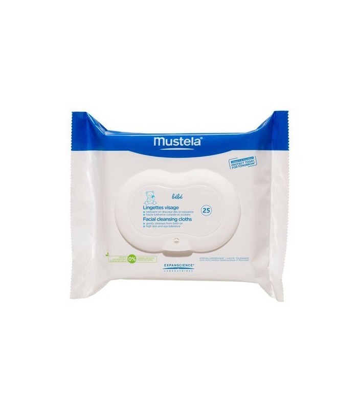 MUSTELA TOALLITAS CARA PHYSIOBEBE 25 UNIDADES